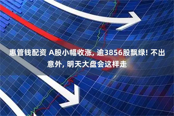 惠管钱配资 A股小幅收涨, 逾3856股飘绿! 不出意外, 明天大盘会这样走
